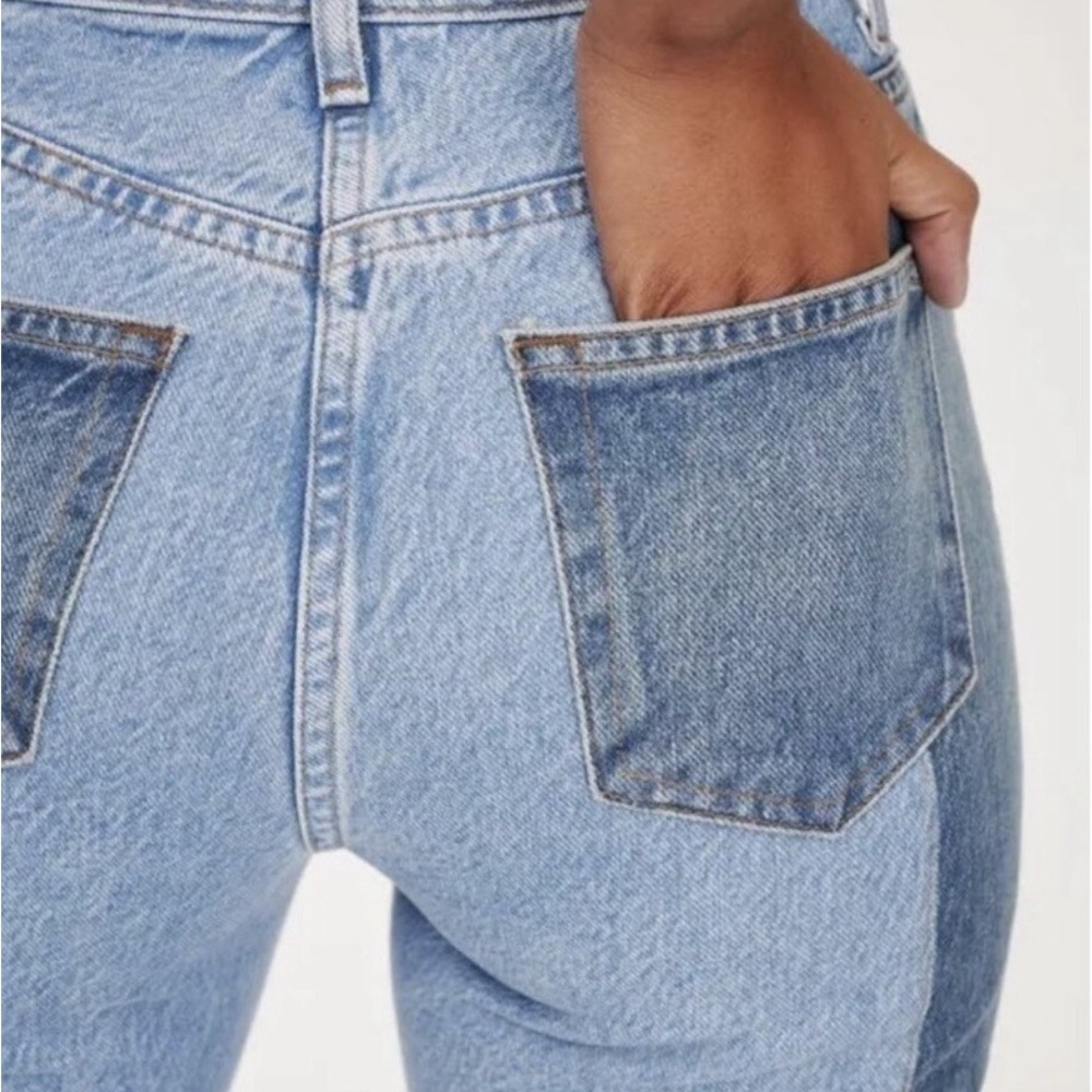 Reformation Cynthia Reworked high-rise straight leg Jean